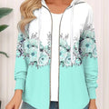 Casual Printed Full-zip Cardigan Coat - Awesome Marketplace