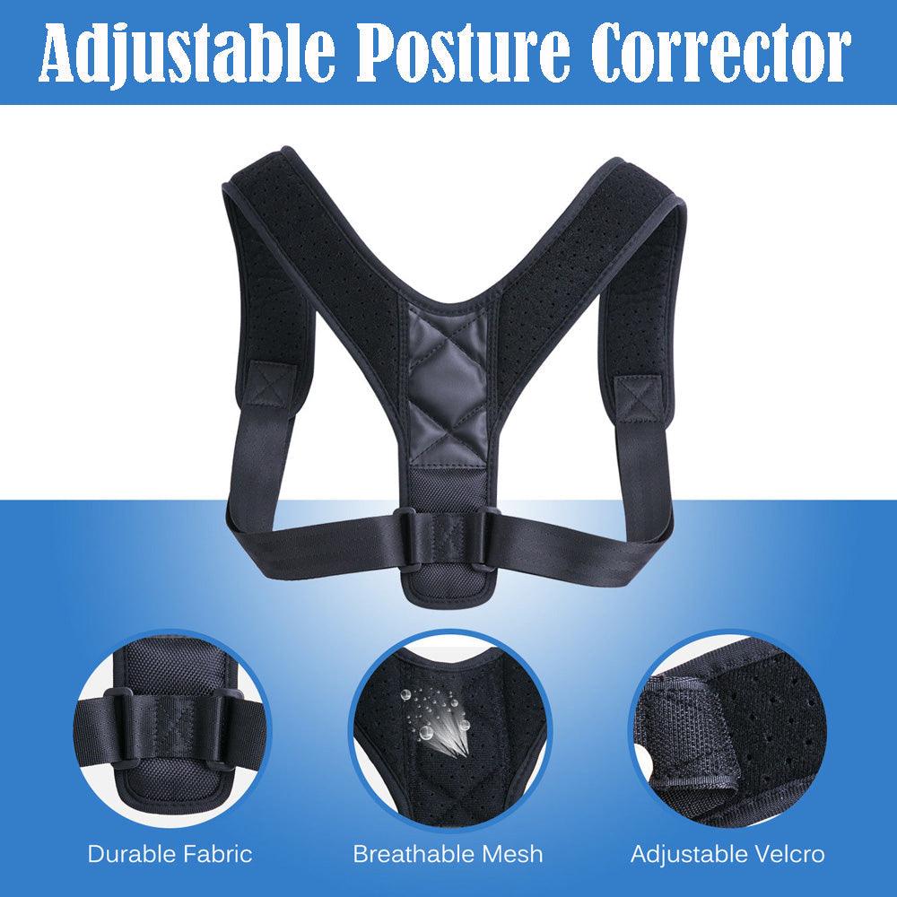 Improve Posture with Adjustable Strap Back Posture Corrector  Stand Tall and Feel Confident Teal Simba