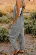 Double Take Full Size V-Neck Sleeveless Jumpsuit with Pockets - Awesome Marketplace