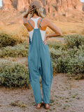 Double Take Full Size V-Neck Sleeveless Jumpsuit with Pockets - Awesome Marketplace