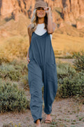 Double Take Full Size V-Neck Sleeveless Jumpsuit with Pockets - Awesome Marketplace