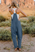 Double Take Full Size V-Neck Sleeveless Jumpsuit with Pockets - Awesome Marketplace