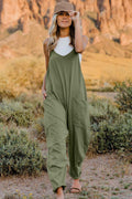 Double Take Full Size V-Neck Sleeveless Jumpsuit with Pockets - Awesome Marketplace