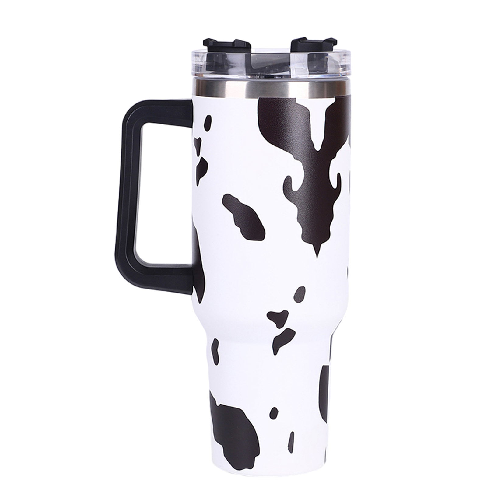 Portable 40oz Water Bottle - 5D Cow print Insulated Tumbler for Outdoor Sports & Travel - Awesome Marketplace