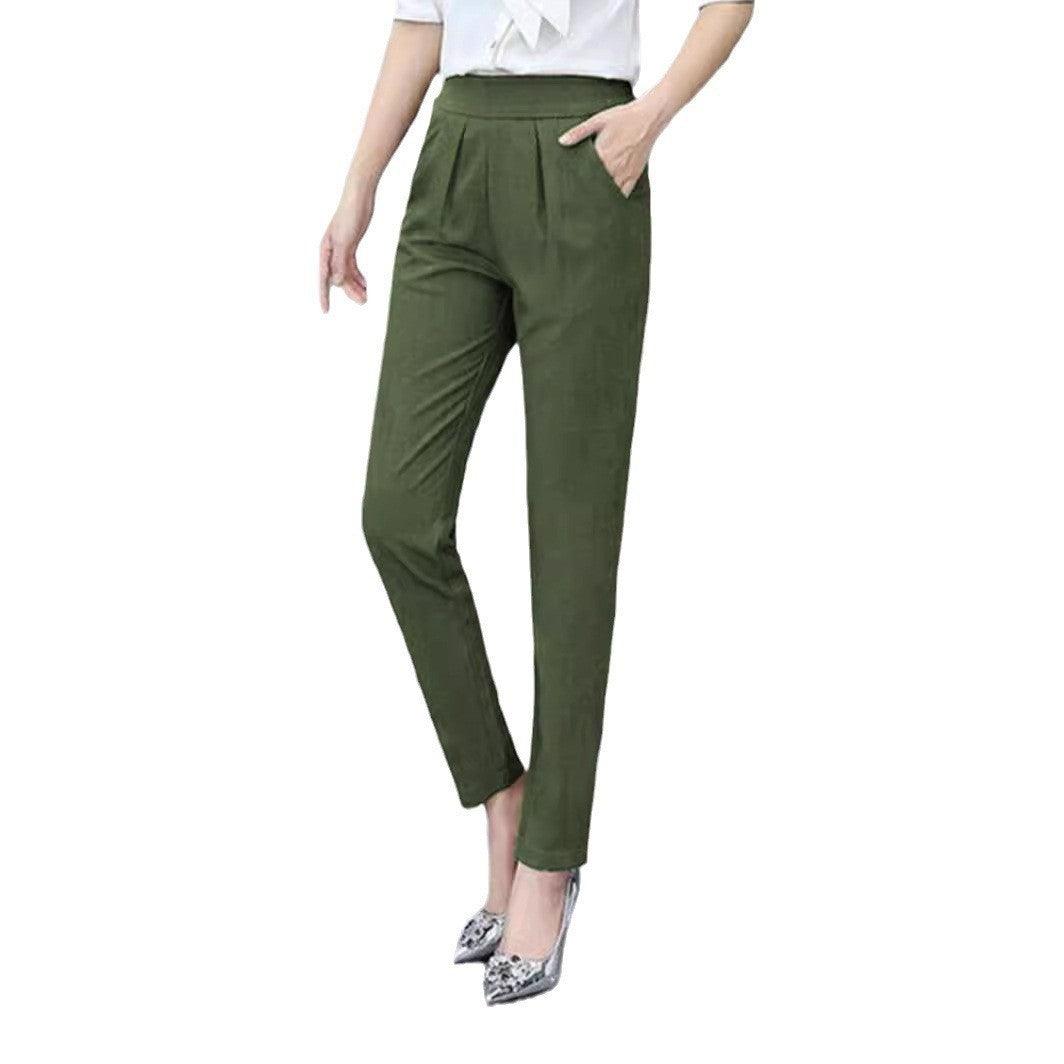 Fall Women's Clothing Slim Fit Slimming Skinny Pants Drape All-matching Harem Pants Casual Outdoor Trendy Ankle Length Pants - Awesome Marketplace