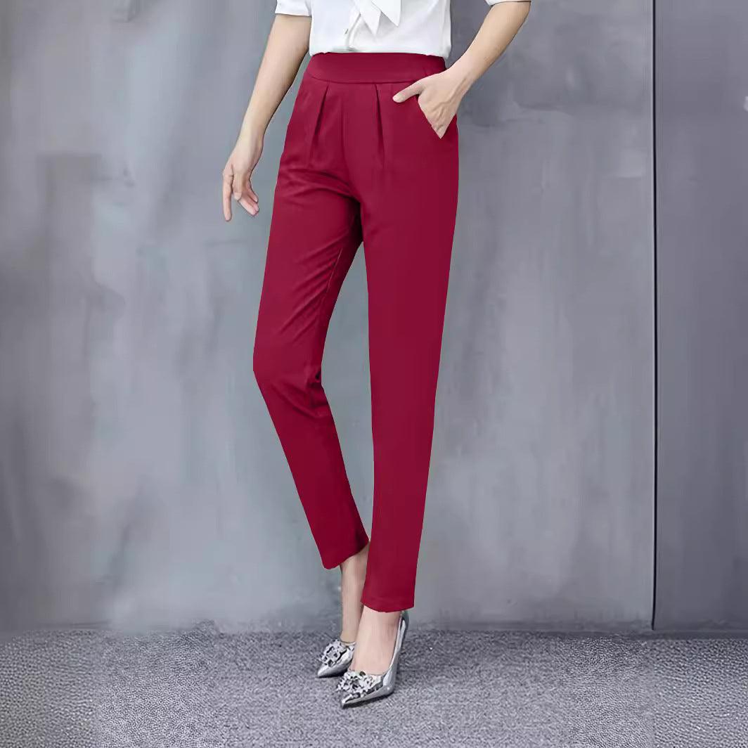 Fall Women's Clothing Slim Fit Slimming Skinny Pants Drape All-matching Harem Pants Casual Outdoor Trendy Ankle Length Pants - Awesome Marketplace