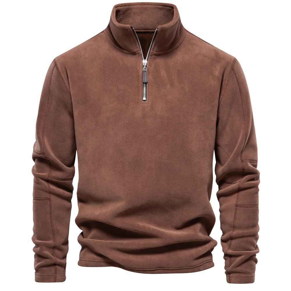 brown Fleece winter sweatshirt