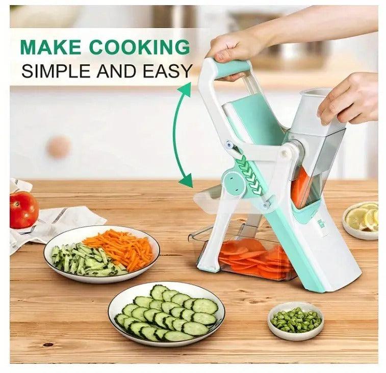 5-in-1 Professional Food Slicer with Container