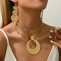 Geometric Niche Design Necklace Eardrops Simplicity And Exaggeration - Awesome Marketplace