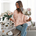 Holiday sweater loose sweater sweater ball women winter season - Awesome Marketplace