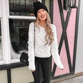 Holiday sweater loose sweater sweater ball women winter season - Awesome Marketplace