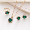 Jewelry Suit Women's Round Rhinestone Zircon Rhinestone - Awesome Marketplace