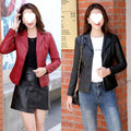 Leather Coat Women Fall Short Western Style All-matching Women - Awesome Marketplace