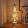 LED Christmas Tree Spiral Light Table Ornament Festive Night Lamp Decor - Awesome Marketplace