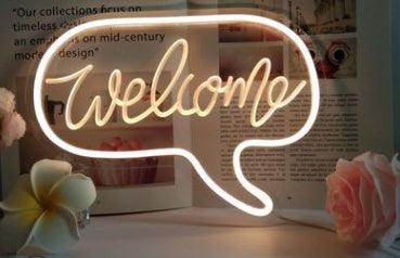 LED Neon Light, Acrylic Back Panel, Room Decoration Night Light - Awesome Marketplace