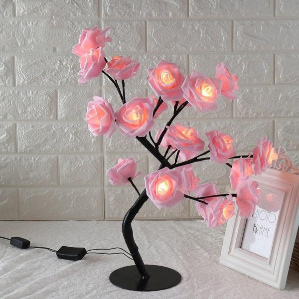 LED Tree Lamp Rose Small Tree Lamp Modeling Lamp Table Lamp - Awesome Marketplace