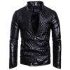 Long Sleeve Zipper Leather Cardigan Jacket Stylish & Warm Leather Coat - Awesome Marketplace