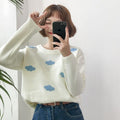 Loose Cloud Sweater for Women Soft Cozy Relaxed Fit Winter Knitwear - Awesome Marketplace