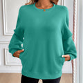 Loose Long Sleeve Casual Sweatshirt for Women – Cozy Stylish and Perfect for Every Day - Awesome Marketplace