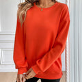 Loose Long Sleeve Casual Sweatshirt for Women – Cozy Stylish and Perfect for Every Day - Awesome Marketplace