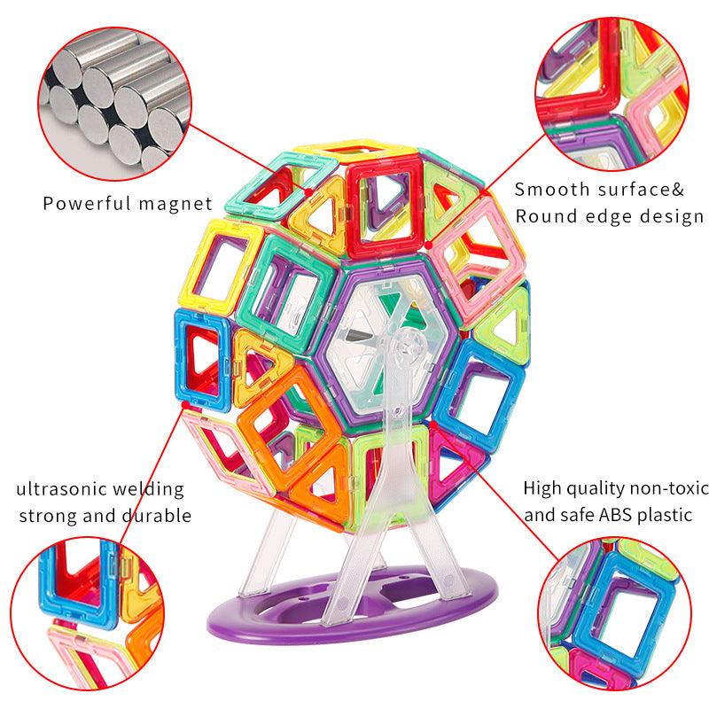 Magnetic Toy Building Blocks 68Pcs Ferris Wheel Package - Awesome Marketplace