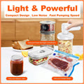 Mason Jar Vacuum Sealer Kit Portable Cordless Electric Mason Jar Vacuum Sealing Machine Food Preservation Seal Clip - Awesome Marketplace