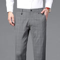 Men's Casual Business Plaid Trousers - Awesome Marketplace