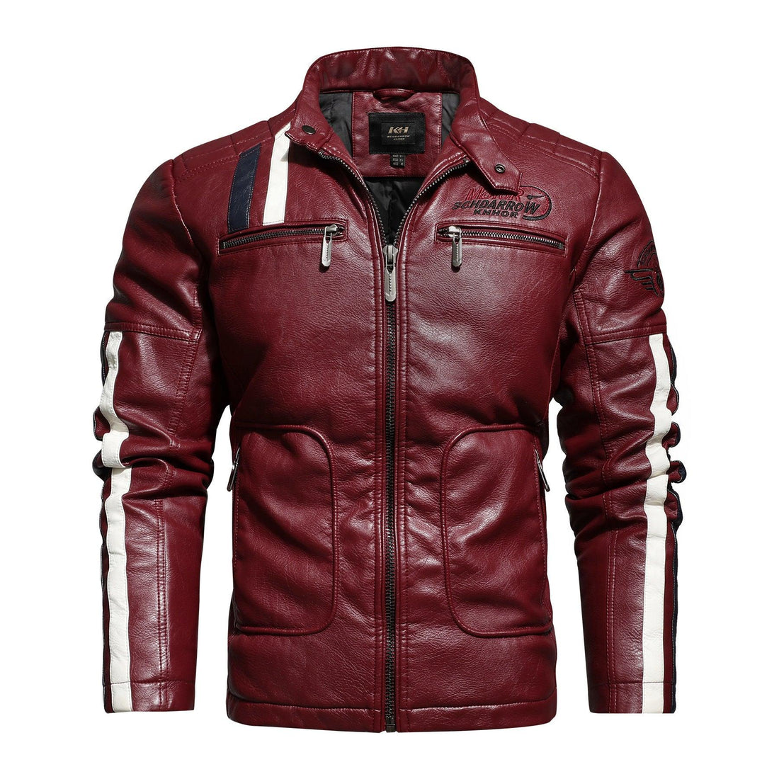 Men'S Leather Clothing Tide Motorcycle Leather Jacket Washed Plus Cotton Leather Jacket - Awesome Marketplace