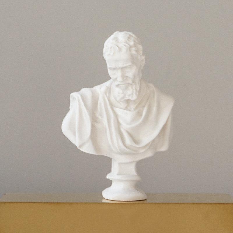 Mini Plaster Statue Decoration Sketch Resin Statue - Awesome Marketplace