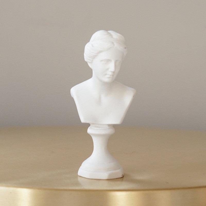 Mini Plaster Statue Decoration Sketch Resin Statue - Awesome Marketplace