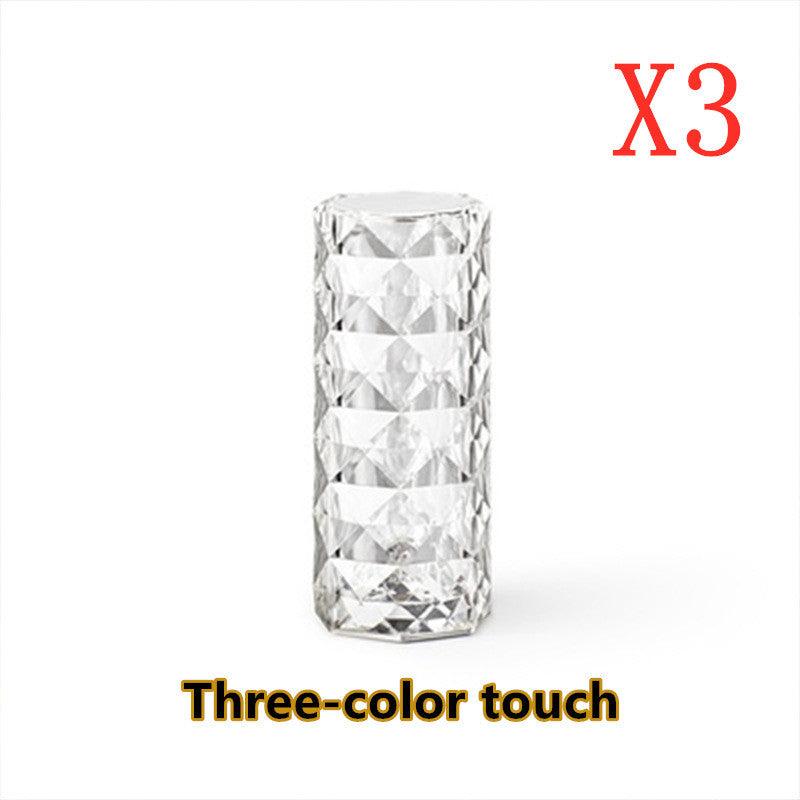 Nordic Crystal USB Table Lamp Touch Dimming Diamond Night Light Decor - Awesome Marketplace