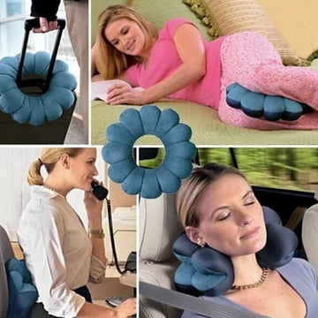 Pressure Relief Travel Portable Pillow Compact Comfort Support for Travel - Awesome Marketplace