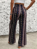 Printed High Waist Wide Leg Pants Trendsi