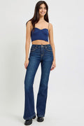 RISEN Full Size High Rise Flare denim Jeans with Pockets - Awesome Marketplace