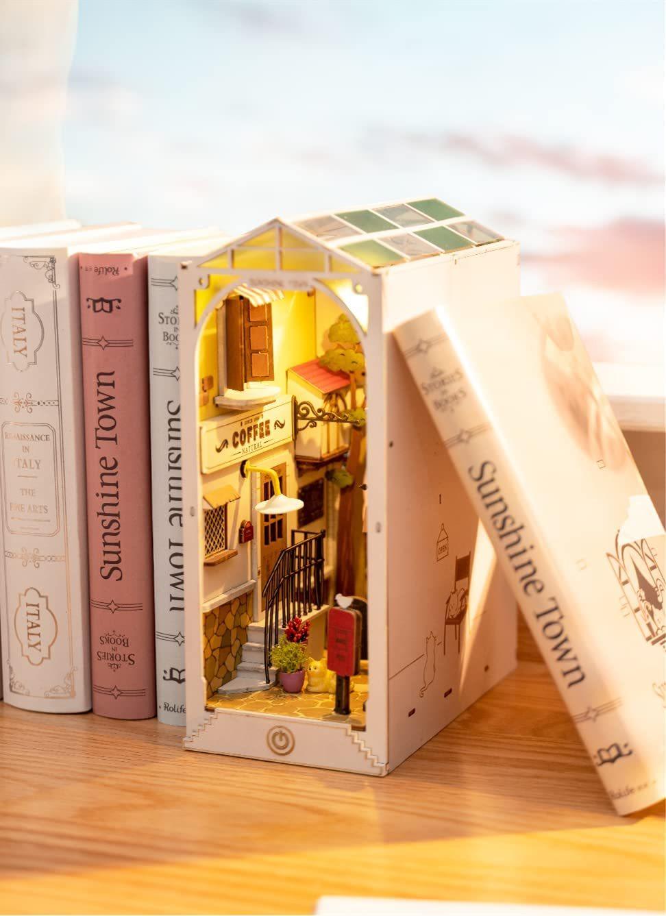 Robotime Rolife Book Nooks Series Stories In Books 4 Kinds DIY Wooden Miniature House Furniture Sakura Densya TGB01 Dropshipping - Awesome Marketplace