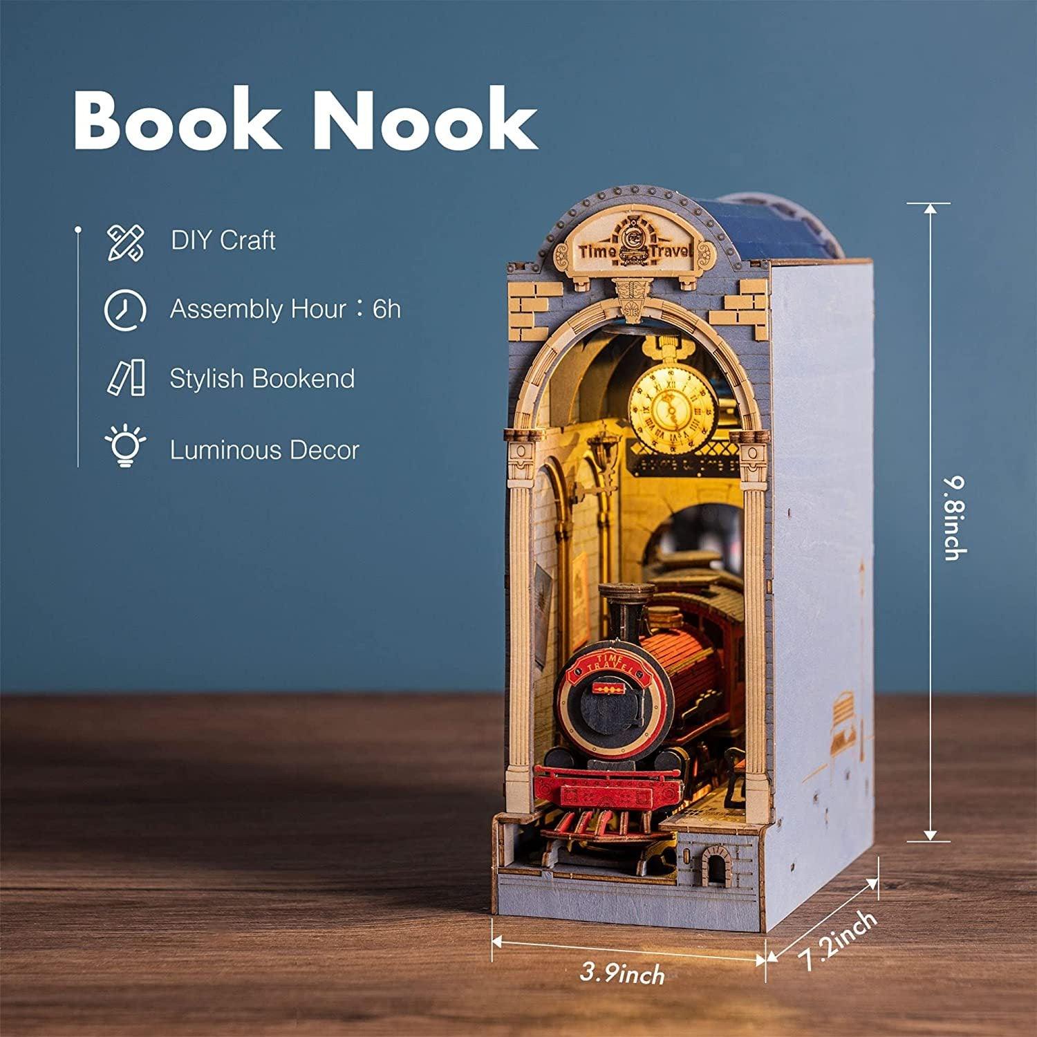 Robotime Rolife Book Nooks Series Stories In Books 4 Kinds DIY Wooden Miniature House Furniture Sakura Densya TGB01 Dropshipping - Awesome Marketplace