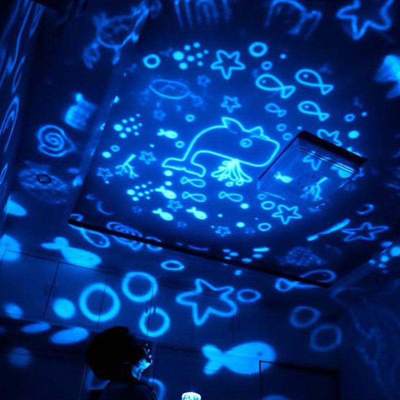 Sky Fall Projector Night Light Galaxy Starlight & Celestial Patterns - Awesome Marketplace