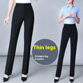 Spring And Summer Black Suit Pants Women's Formal Wear Professional Slim Fit Slimming Pants - Awesome Marketplace