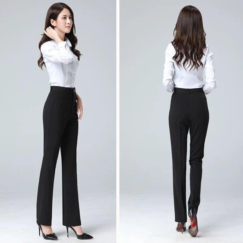 Spring And Summer Black Suit Pants Women's Formal Wear Professional Slim Fit Slimming Pants - Awesome Marketplace