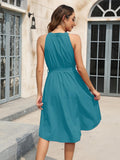 Tied Round Neck Sleeveless Dress - Awesome Marketplace