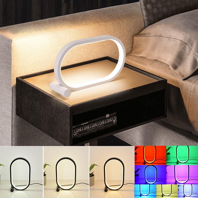 Usb Plug-In Lamp Oval Acrylic Lamp Touch Control Dimmable Modern Simple Creative Night Lamp Bedside Reading Lamp Desk Table Led - Awesome Marketplace