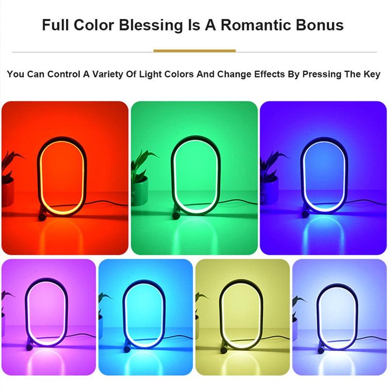 Usb Plug-In Lamp Oval Acrylic Lamp Touch Control Dimmable Modern Simple Creative Night Lamp Bedside Reading Lamp Desk Table Led - Awesome Marketplace