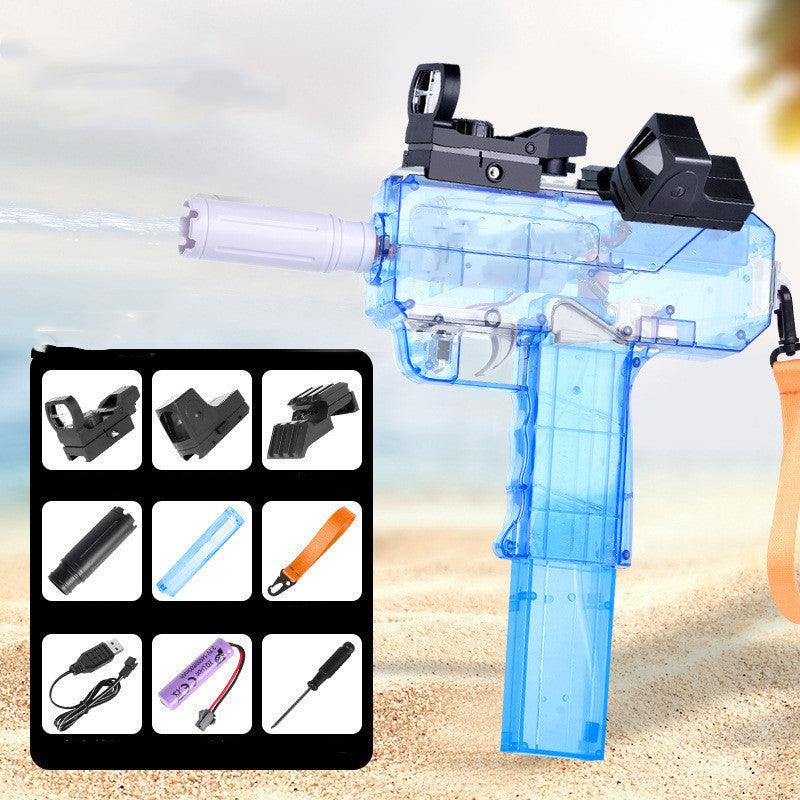 Uzi Electric Burst Water Gun Children's Powerful Water Gun Toy Fully Automatic Range Long Spray Outdoor Toy Water Gun - Awesome Marketplace