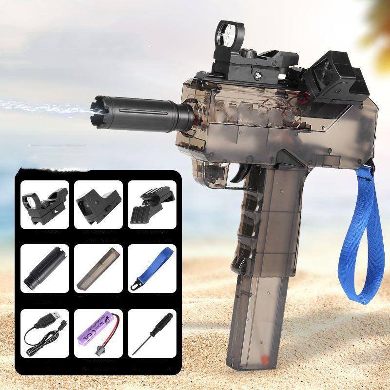 Uzi Electric Burst Water Gun Children's Powerful Water Gun Toy Fully Automatic Range Long Spray Outdoor Toy Water Gun - Awesome Marketplace