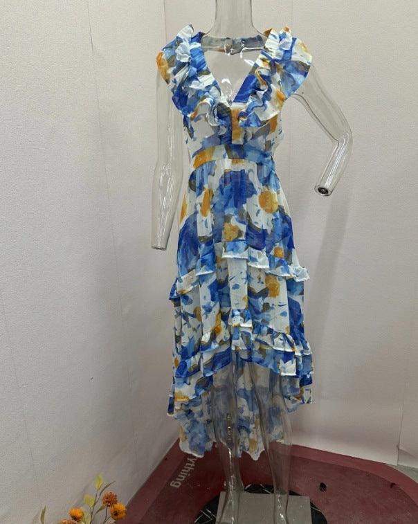 Women's Casual Fashion Printed Dress - Awesome Marketplace