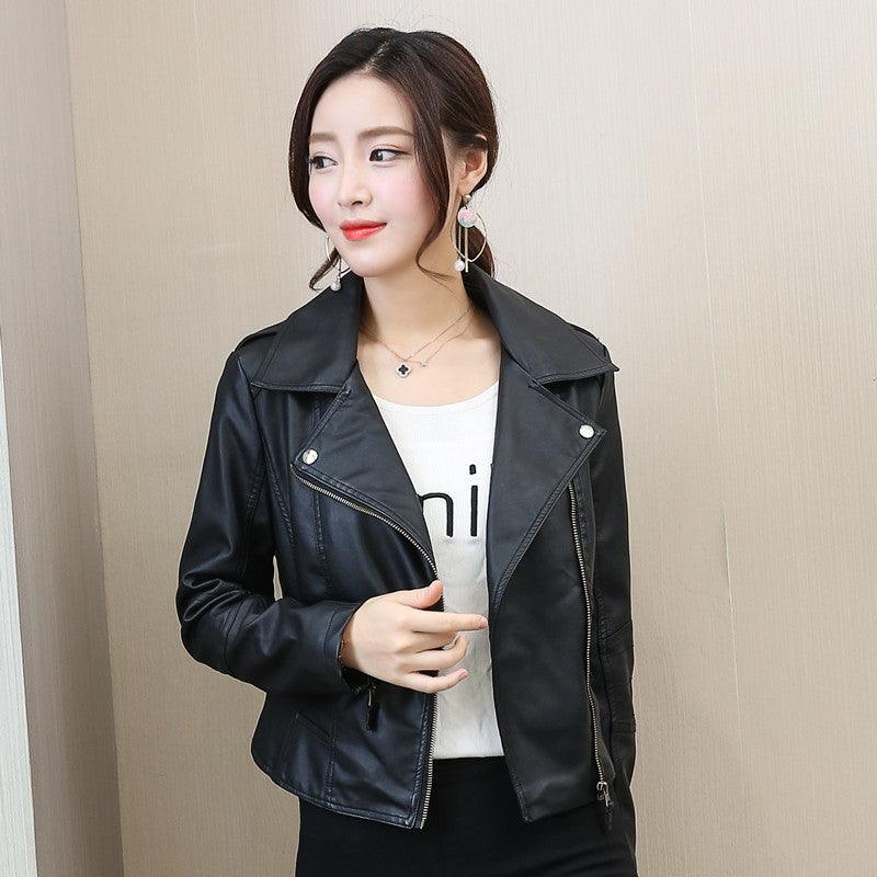 Women's Leather Coat Women's Short Korean Style - Awesome Marketplace